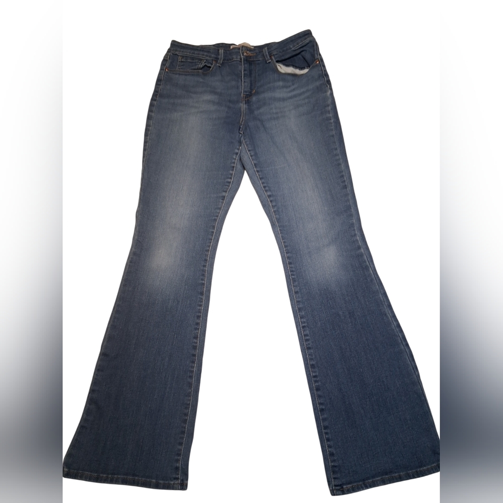 Signature by Levi Strauss Mid-Rise Bootcut Jeans Stretch Denim 10M W30-L32
